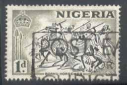 Nigeria ~ #81 ~ Bornu Horsemen ~ Used