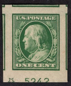 US #343 Superb w/Original Gum. Never Hinged.