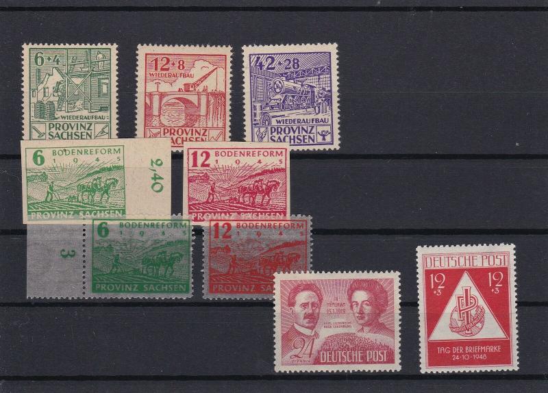 Germany 1940s Allied Occupation Mint Never Hinged Stamps Ref 27558