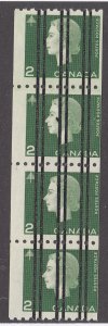 Canada #406xx Mint Precancelled Strip of 4