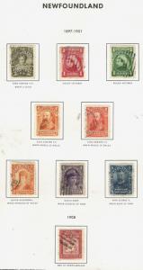 1897-1901 Newfoundland SC #78-85 Canada Θ used  F-VF stamp set