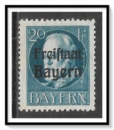 Bavaria #198 King Ludwig Overprinted NG