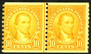 U.S. #603 MINT PAIR OG NH