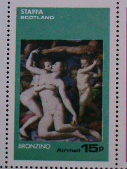 ​STAFFA -SCOTLAND- PROMOTION-WORLD FAMOUS NUDE ART PAINTING MNH VF EST.$12