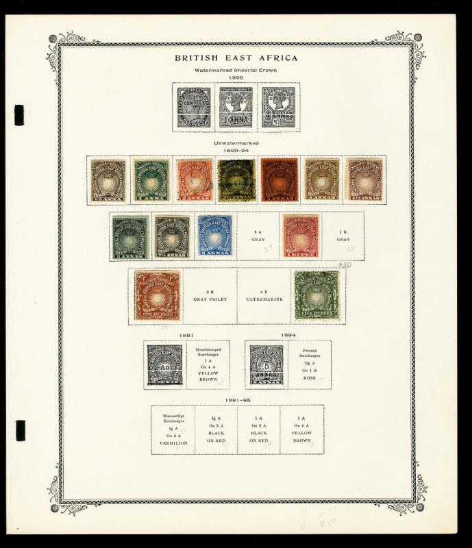 British Central Africa 1800s to 1907 Stamp Collection