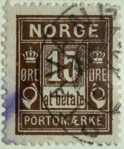 AlexStamps NORWAY #J4 VF Used 