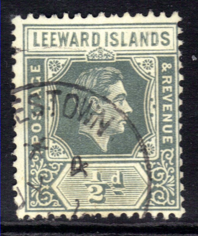 Leeward Islands 1949 KGV1 1/2d Slate Grey SG 97 used ( C450 ) 