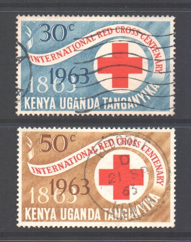 KUT Scott 142/143 - SG205/206, 1963 Red Cross Set used