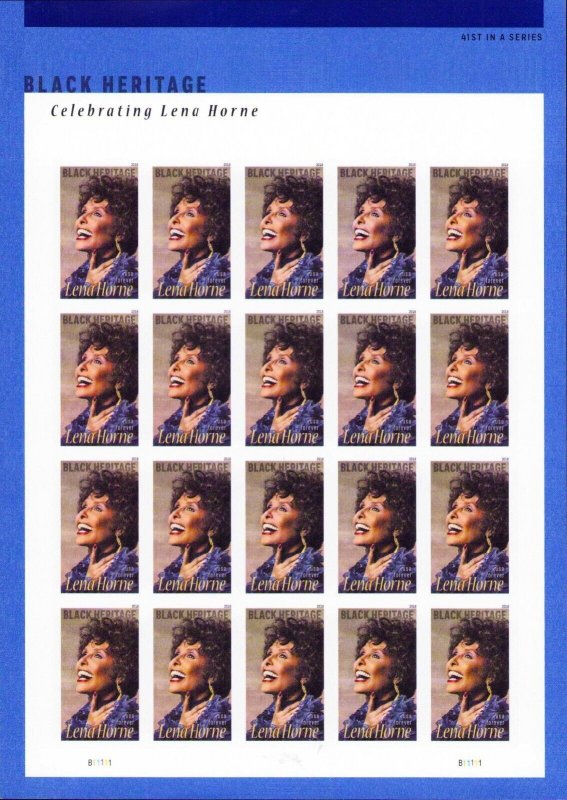 US SCOTT 5259 Sheet OF 20 LENA HORNE  STAMPS FOREVER MNH