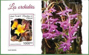 A3548-DJIBOUTI ERROR MISSPERF 2019  FLOWERS ORCHID ЦВЕТЫ ОРХИДЕИ