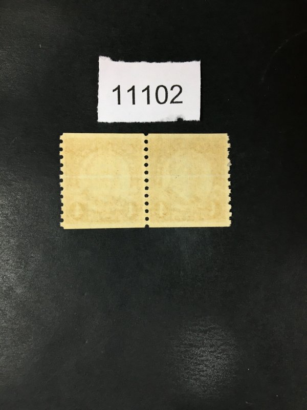 US STAMPS # 687 COIL LINE PAIR MINT OG NH LOT #11102