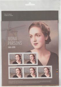 Canada - *NEW* Mona Parsons Sealed Stamp Pane (2023)  - MNH