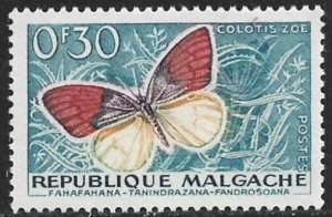 MALAGASY REPUBLIC 1960 30c BUTTERFLY Issue Sc 306 MNH