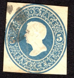 1875, US 5c, Cut, Used, Sc U174