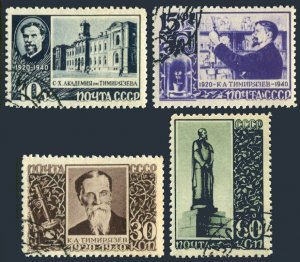 Russia 780-783,CTO.Michel 749-752. K.A.Timiryasev,scientist,1940.