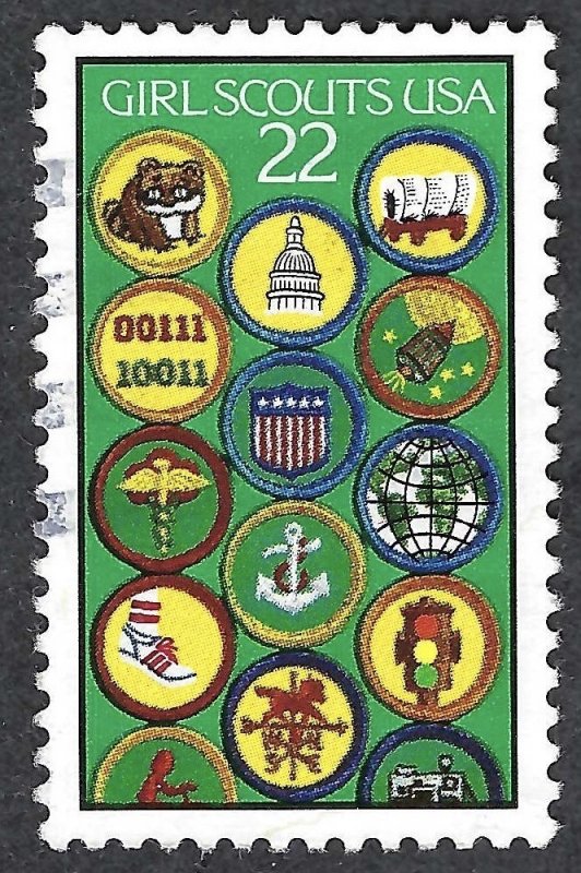 United States #2251 22¢ Girl Scouts (1987). Used.