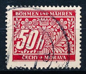 Bohemia and Moravia J6 Single Used