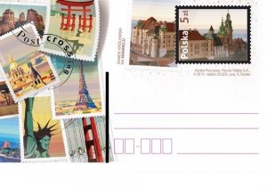 Poland 2014 Postal Stationary Postcard Stamp MNH Postcrossing Wawel Royal Castle