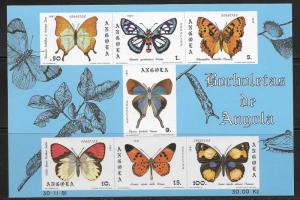 Angola 653a Butterflies Mint NH