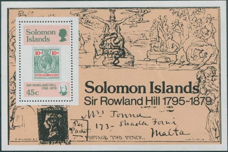 Solomon Islands 1979 SG387 Sir Rowland Hill MS MNH