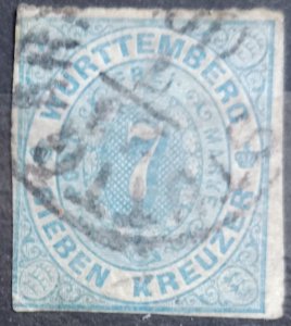 German States Wurttemberg Scott #50 1869 Used