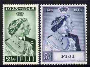 Fiji 1948 KG6 Royal Silver Wedding set of 2 unmounted min...