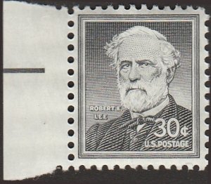 # 1049a MINT NEVER HINGED ( MNH ) DRY PRINT ROBERT E. LEE    