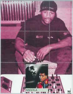 2311 - 2000 ANGOLA, SOUVENIR SHEET: Boxing, Chess, Muhammad Ali