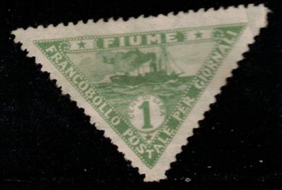 FIUME Scott # P4 Unused NO GUM - Newspaper Stamp