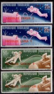 Togo 1966 SC# 563-6 Space MNH-OG E170