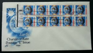 *FREE SHIP USA US Earth 1988 Space Astronomy (booklet FDC)