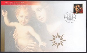 CHRISTMAS = MADONNA and CHILD = Official FDC Canada 2006 #2183