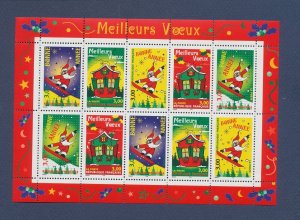 FRANCE - Scott 2685a - MNH S/S - Christmas - 1998