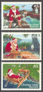 Christmas Island 1997 Scott #407-409 Mint Never Hinged