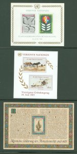 United Nations-Vienna #14/54/87 Mint (NH) Souvenir Sheet