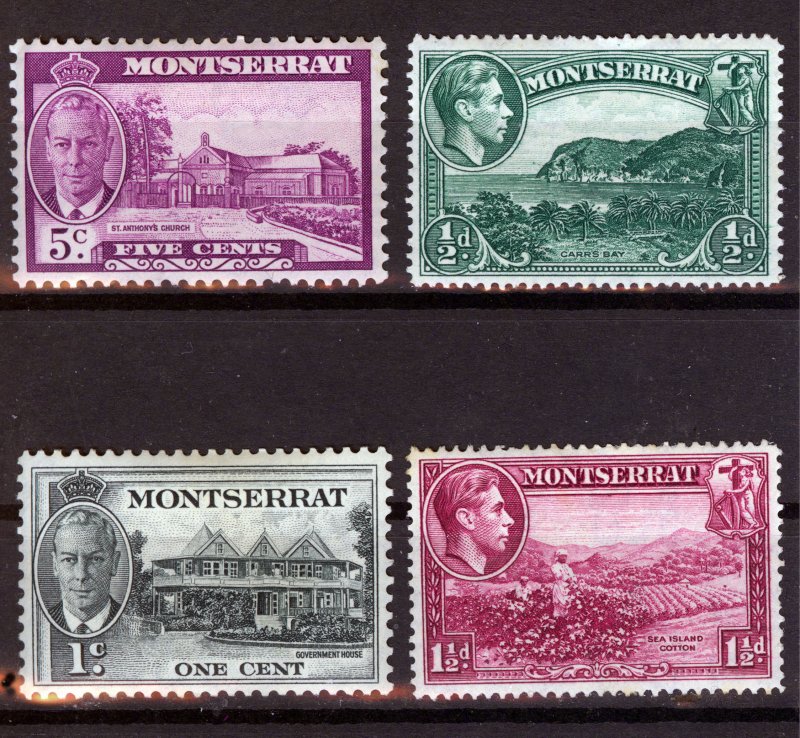MONTSERRAT - ISLAND, 1938, MISCELLANEOUS, UNUSED