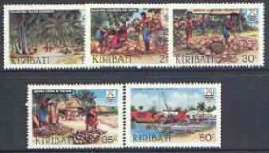 KIRIBATI - 1983 - Copra Industry - Perf 5v Set - Mint Never Hinged