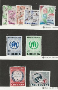 Liberia, Postage Stamp, #390-2, C126, 388, C124, 395, C130 Mint LH, 1960-61