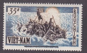 Vietnam # 54, Refugees on a Raft with Overprint, Mint NH, 1/2 Cat.