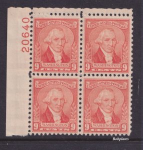 BOBPLATES #714 Washington Upper Left Plate Block 20640 F-VF NH SCV=$45 *