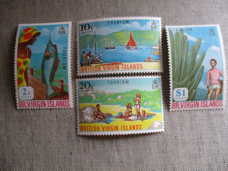 Virgin Islands, Scott#202-205, MNH 