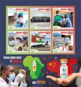 2021/08 - NIGER - COVID 19     6V  complet set    MNH ** T