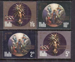 Malta-Sc#428-31- id10-unused VLH set-St Joseph-1971-