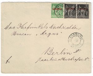 French Offices in Egypt 1900 Alexandrie cancel on cover to Germany, 10c type II