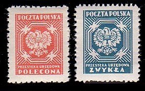 Poland O27 - O28 MNH