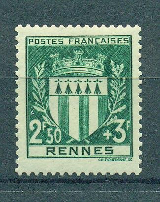 France sc# B125 mh cat value $1.50