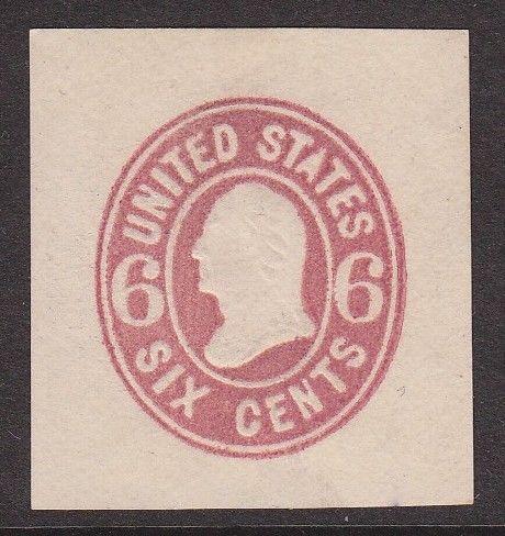 U62 VF mint cut square nice color cv $ 110 ! see pic !