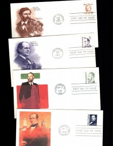 US 2196 2195 2194 2193  used first day  covers