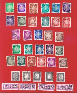 Germany(DDR)   #O1-O36   VF used  Official Stamps w/O22a  Free S/H