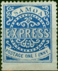 Samoa 1879 1d Ultramarine SG10 3rd State P.12.5 Position 4-2 with F for P in ...